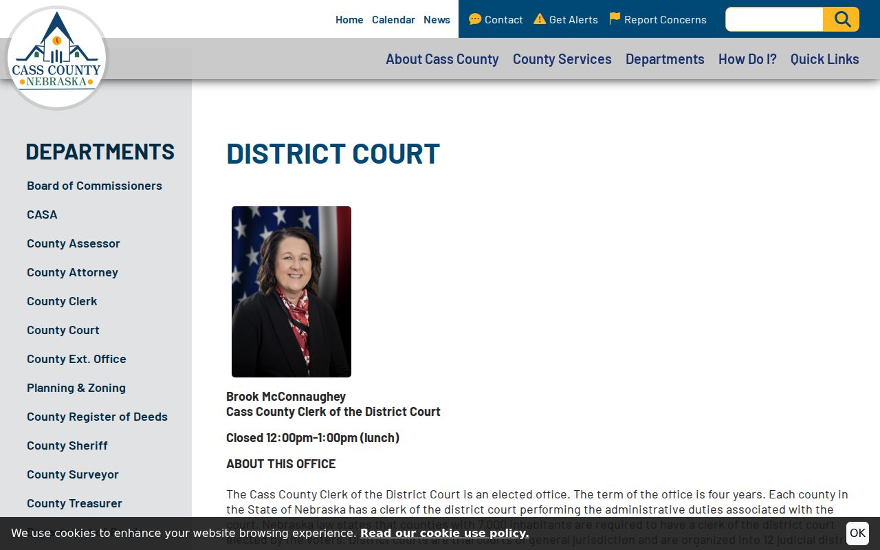 Cass County District Court records and copy information