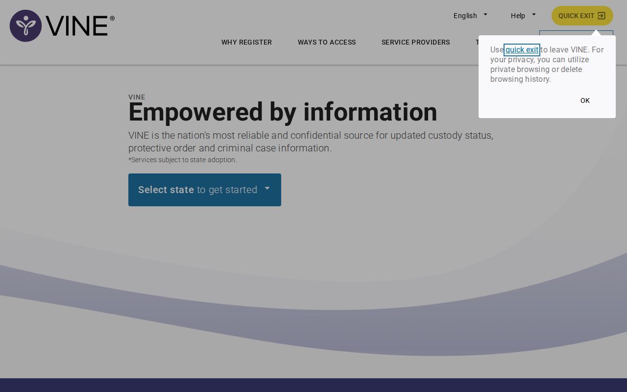 Cass County criminal history custody notification resource