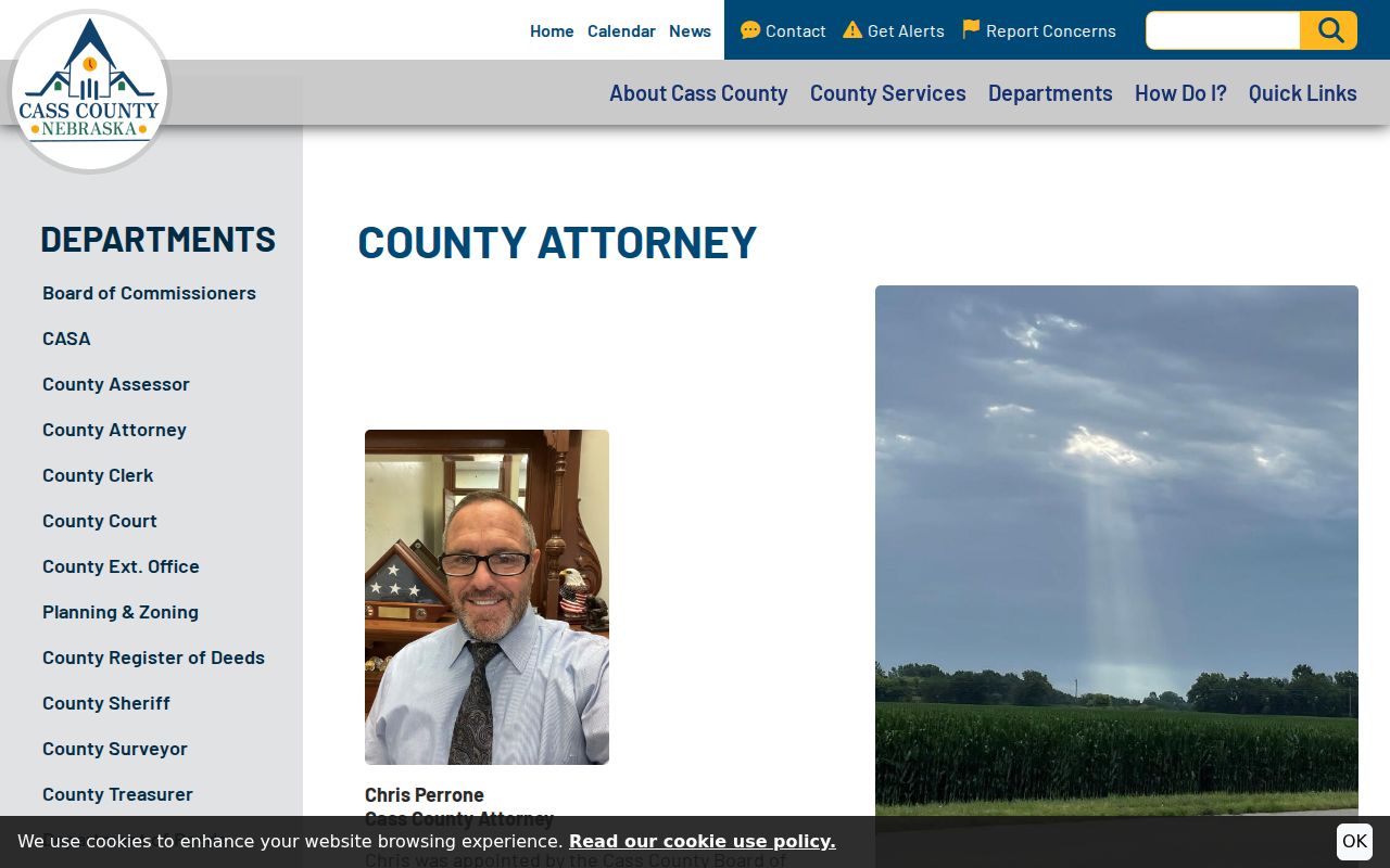 Louisville criminal records Cass County Attorney case review page