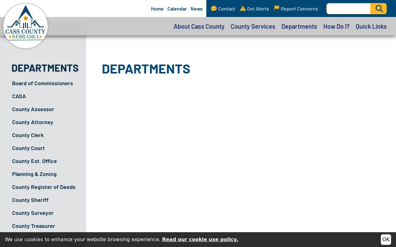 Louisville criminal records Cass County departments directory